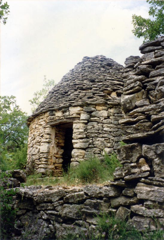 Cabane des Eyroussiers  Mane, photographie par Jean Laffitte vers 2000.