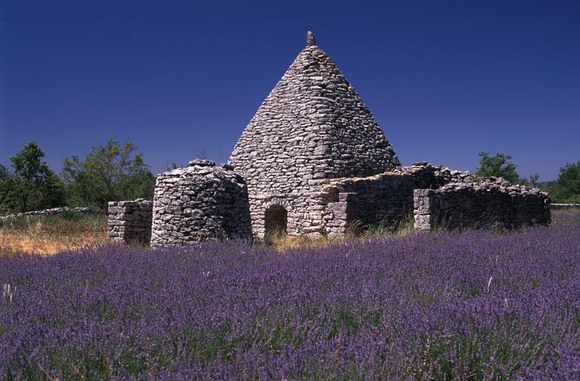 Cabanon pointu au lieudit Garuse  Saignon (Vaucluse), photo de Dominique Reprant